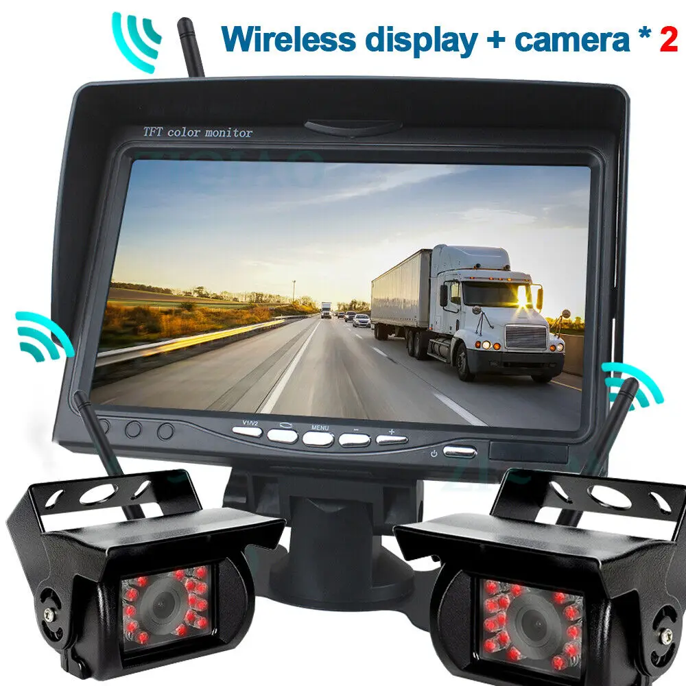 Wireless Backup Rear View Camera System 7\