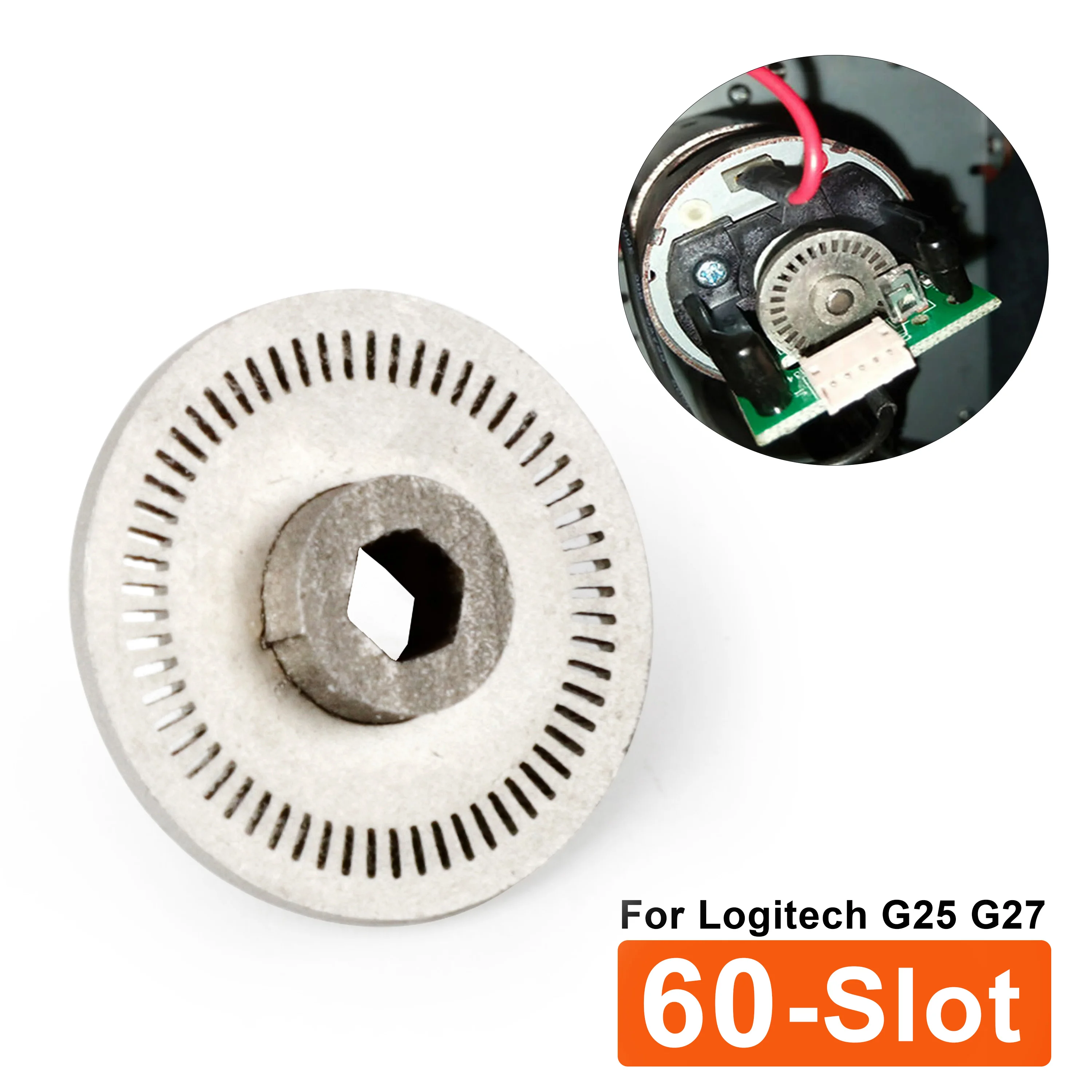 For Logitech G25 Old G27 Driving Force GT Systems 60 Slot Simulator Steering Wheel Optical Encoder Replace Accessories Upgrade