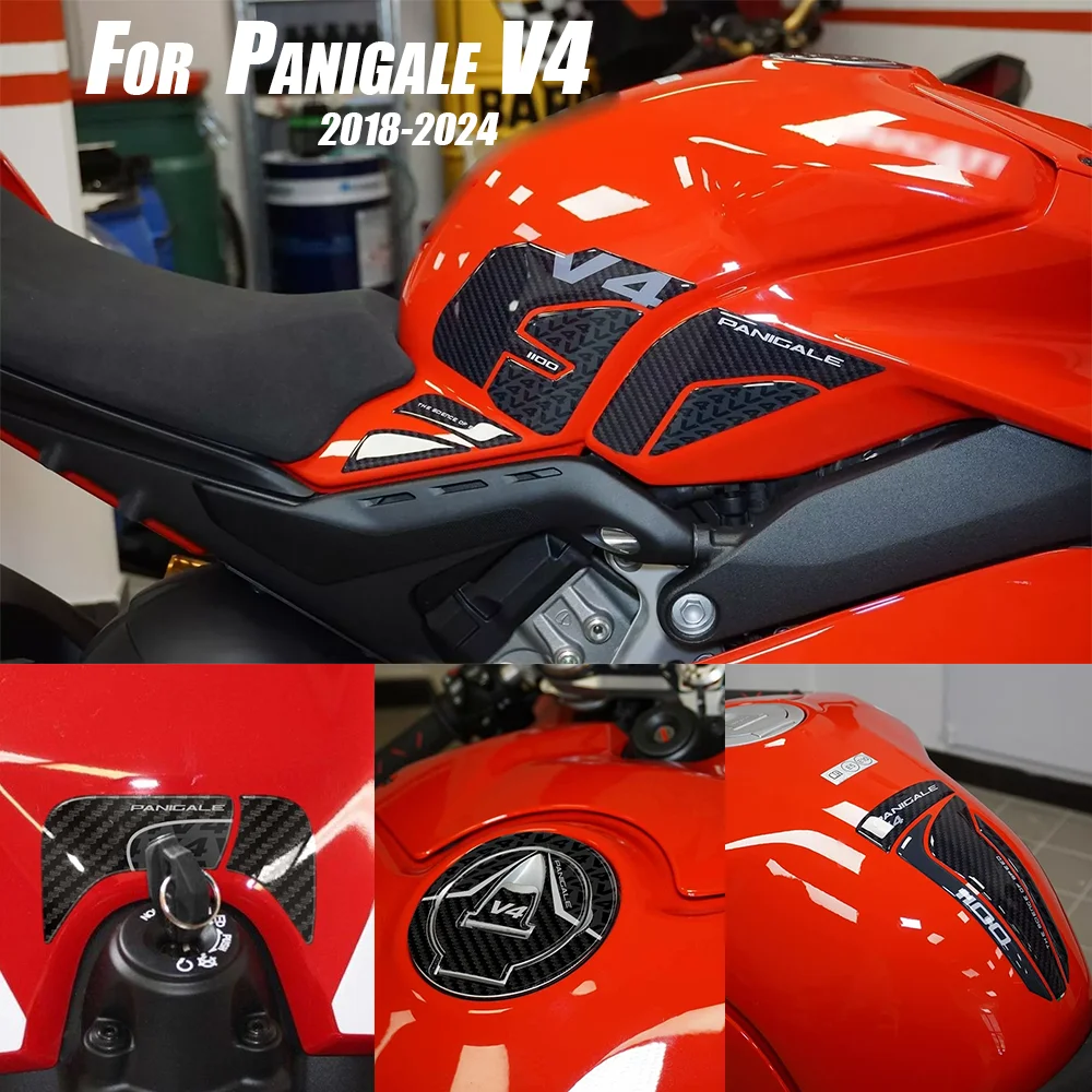 

FOR Ducati Panigale V4 2018-2024 Motorcycle Accessories Waterproof Protective Sticker 3D Epoxy Resin Protective Sticker