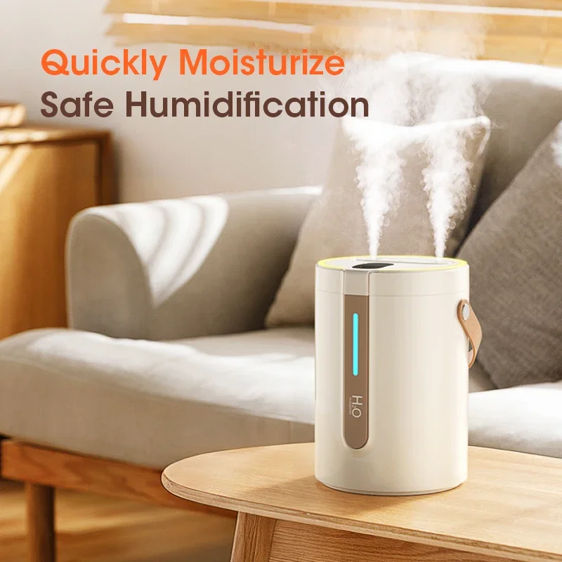 2.5L Humidifier Home Perfume Diffuser Low Noise Dual Spray Humidifier Portable Desktop Moisturizing Atomizer Air Humidification