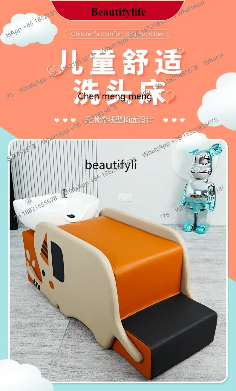 G153  Hair Saloon Dedicated Shampoo Chair Lying Completely Student Boy Girl Bed Flushing Bed Hairdressing