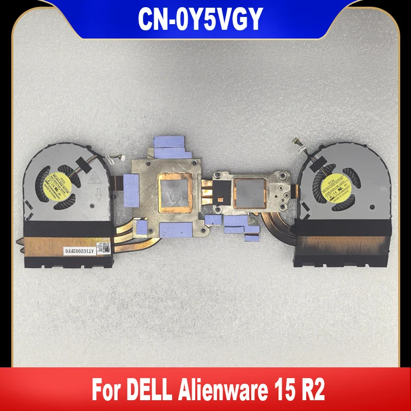 

0Y5VGY Новый оригинальный охлаждающий вентилятор для ноутбука DELL Alienware 15 R2, охлаждающий вентилятор для графического процессора с радиатором Y5VGY CN-0Y5VGY, высокое качество