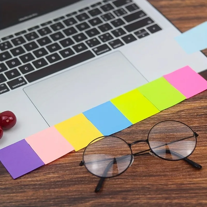 6-Color Coding Sticky Notes Pad - 300 Sheets Each, Total 1800 for Quick Organization, Strong Adhesion & Vivid Colors, 1 Unit