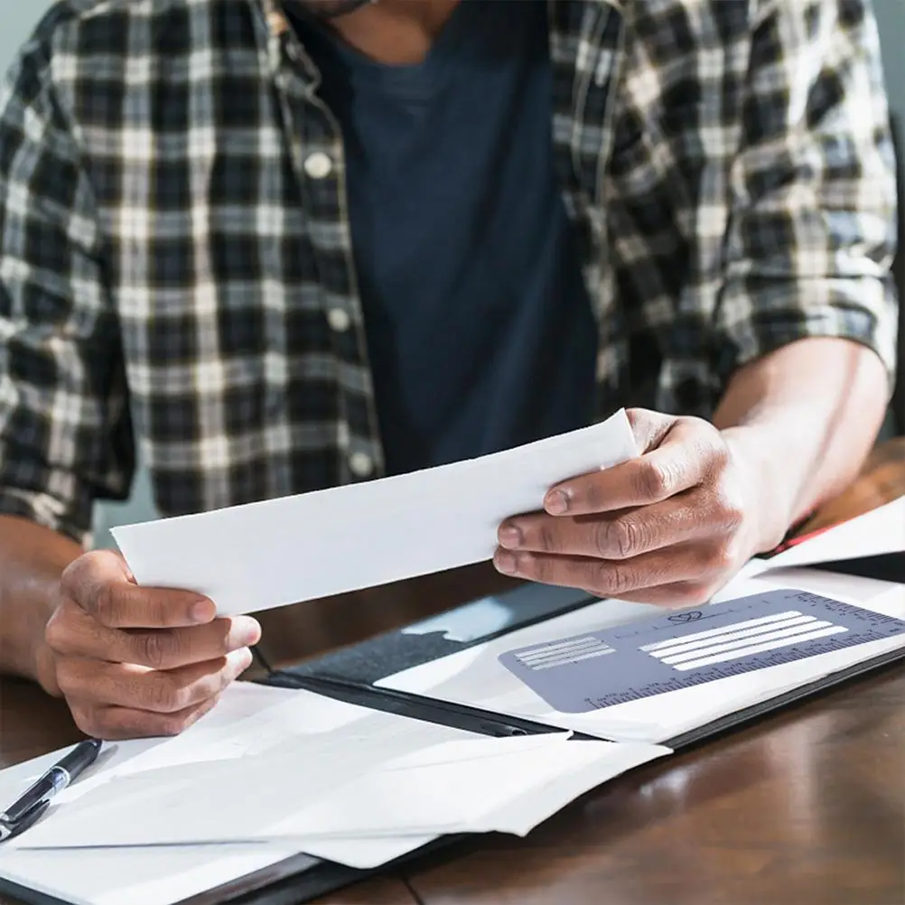 Clear Plastic Stencils Templates Ruler for Addressing Guide Writing Practice Envelope Letter ArtFont Design School Supplies