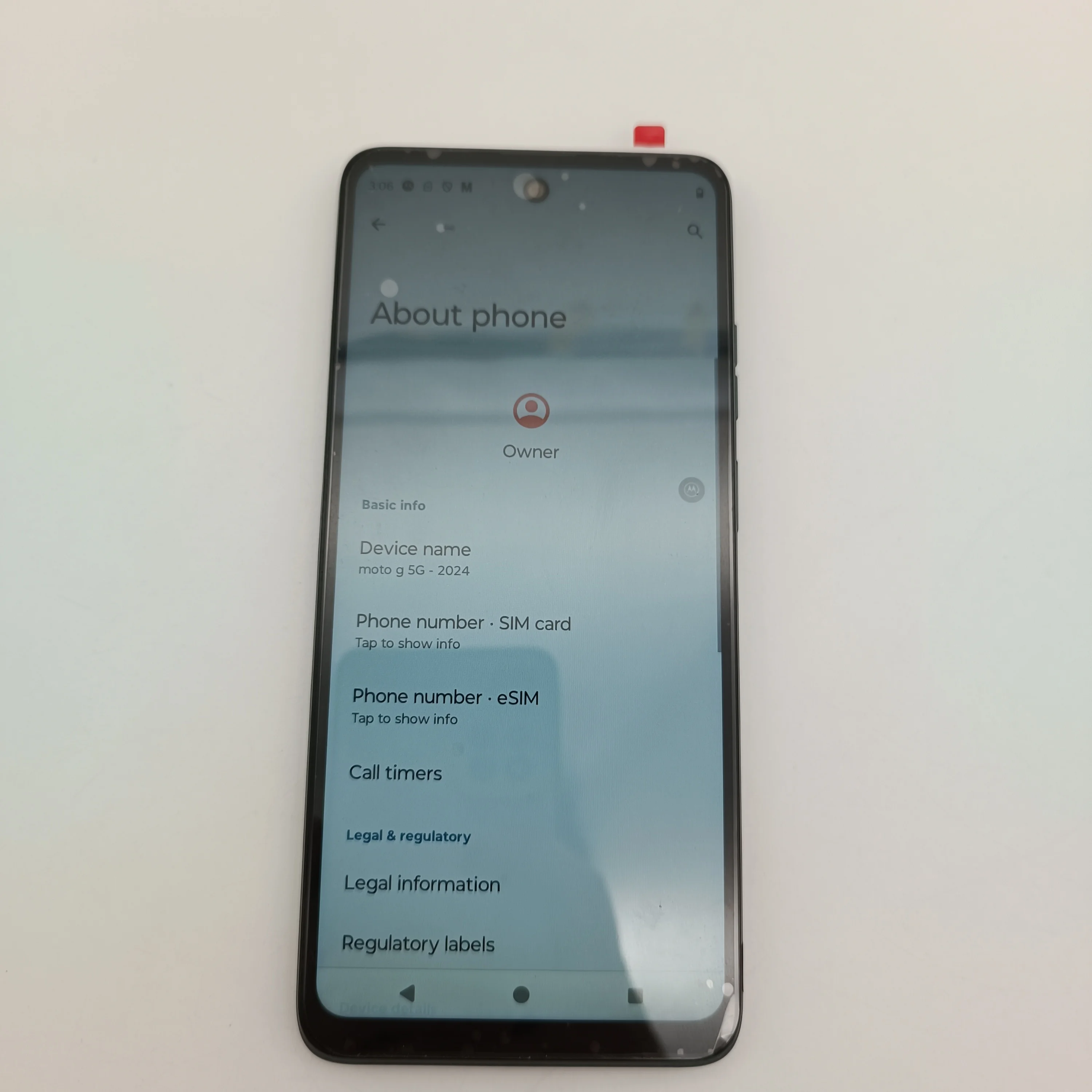 مفتوح الأصلي موتورولا موتو جي (2024) XT2417 5G بصمة NFC 128GB 4GB RAM 6.6 بوصة 50MP Android 14 5000mAh