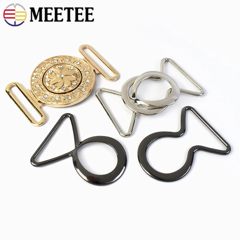 

2Pcs Meetee 40mm Coat Belt Hook Retro Metal Buckle Garment Waistband Hooks Clasp Clothing Decor Buckles DIY Hardware Accessories