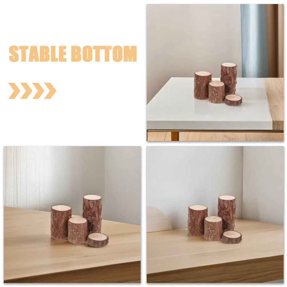 4 قطعة ديكور جذع الخشب الطبيعي لموئل الحيوانات الصغيرة جذوع خشبية جذع شجرة للهامستر استكشاف ممارسة مخبأ الحيوانات الأليفة