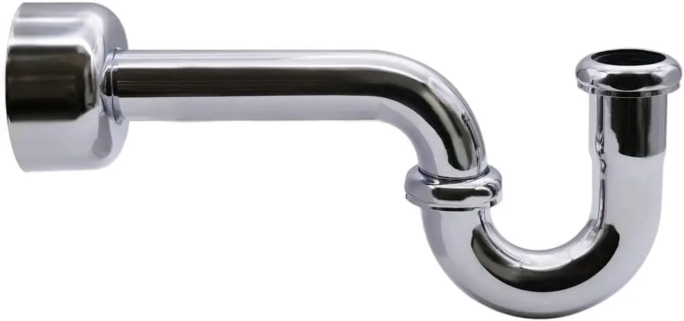 

A400-1-26 1-1/2" OD 17 gauge P-Trap with High Box Flange, Polished Chrome