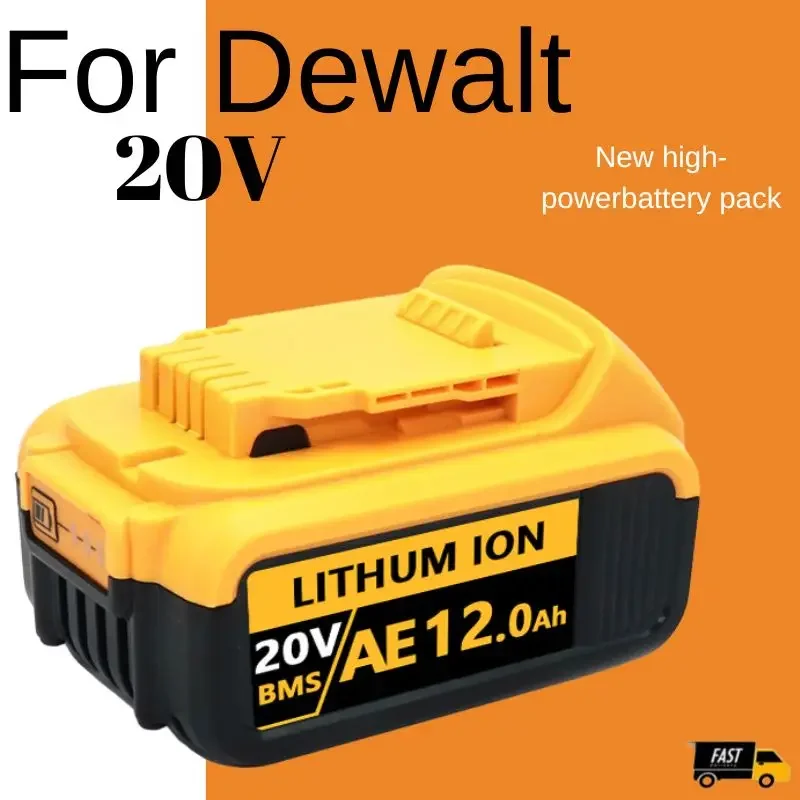 

Сменный литий-ионный аккумулятор для DeWalt DCB205 DCB201 DCB203, 18В/20В, макс. 6,0 Ач, 8,0 Ач, 12,0 Ач, DCB200, батареи для электроинструментов