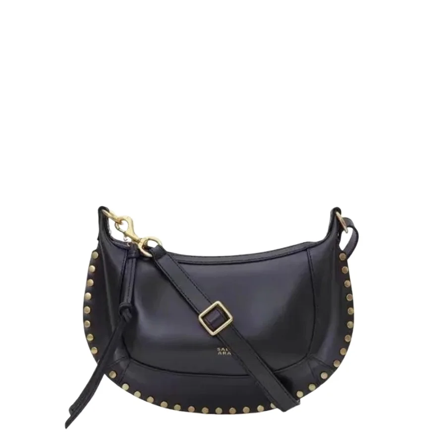 

Summer new fashion retro classic models temperament decent gold rivet bag niche chic simple handbag shoulder women's bag