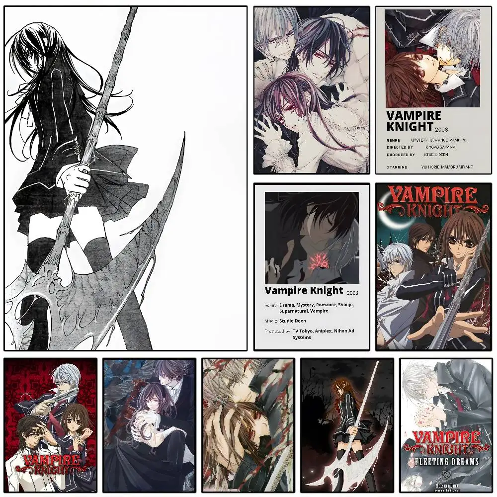Vampire Knight Classic Vintage Poster Art with prints Home bedroom living room decoration gift