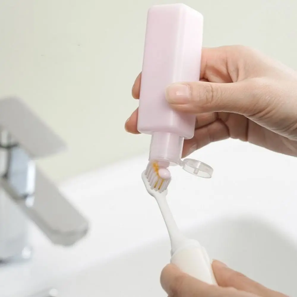 Plastic 4 in 1 Travel Bottle Set Detachable Leak-proof Travel Toothbrush Cup Space Saving Refillable Travel Tube Sets Lotion