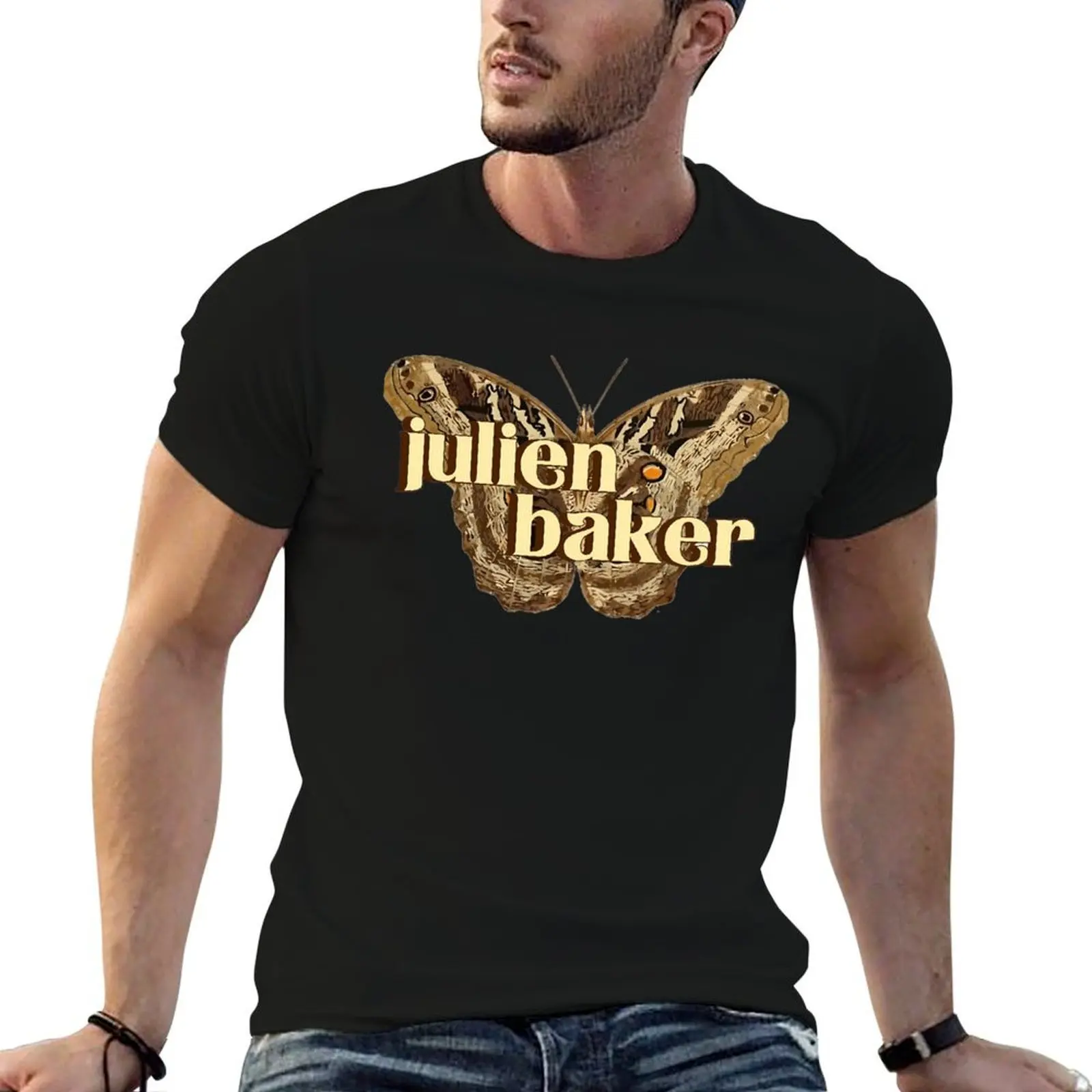 Julien Baker Moth T-Shirt man t shirt summer man t shirts for men t shirt man casual T-shirt