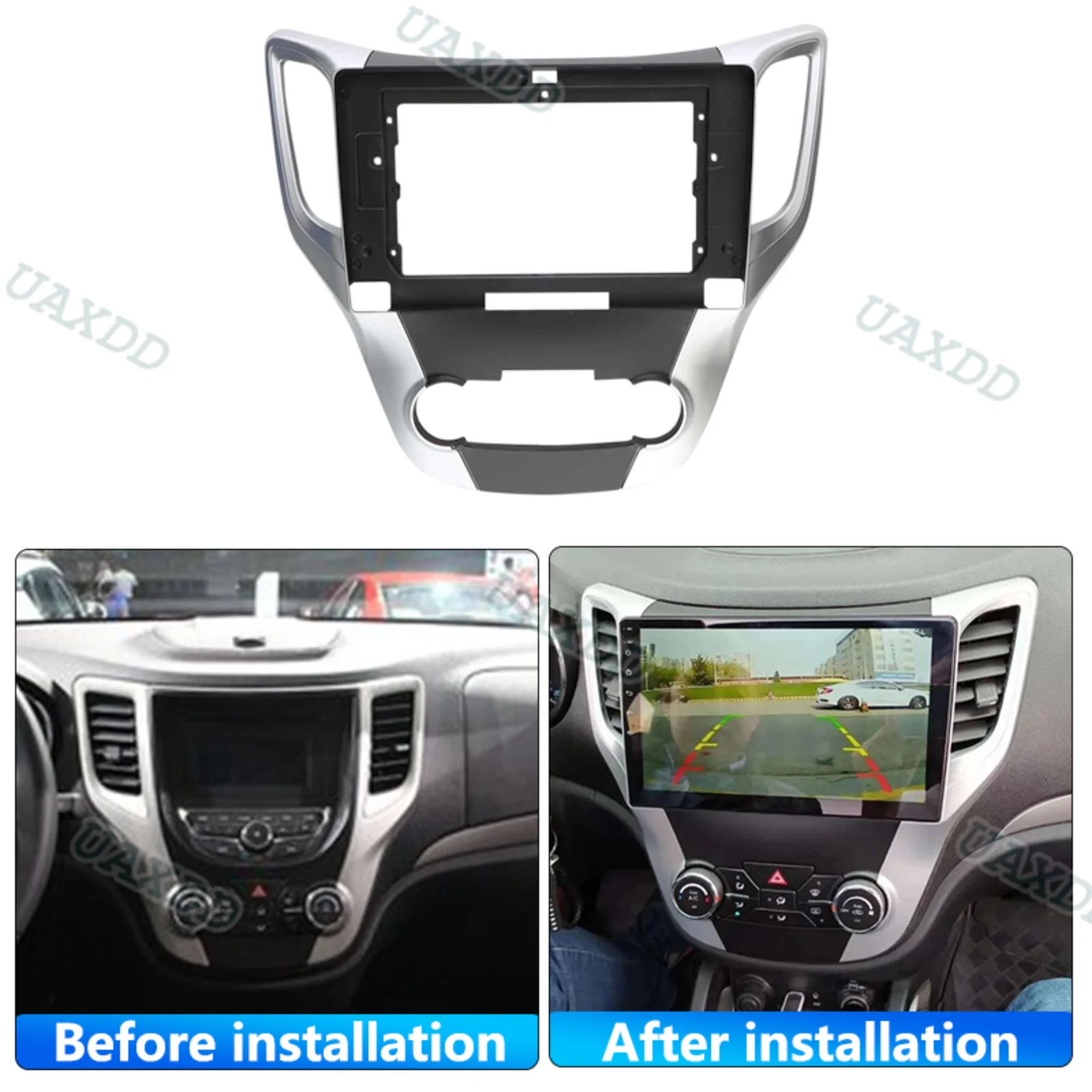 Auto Audio Fascia Telaio 2Din CD DVD Raccordo Adattatore Dash Trim Kit Pannello 10.1 inch CHANGAN CS35 2013 Doppio Lettore Radio