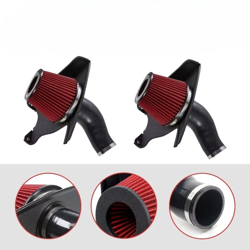 High Performance Cold Air Filter Intake Pipe Induction Kit Car Air Intake Pipe Kit for A4 A5 S4 S5 RS4 RS5 Cold Air IntakeSystem