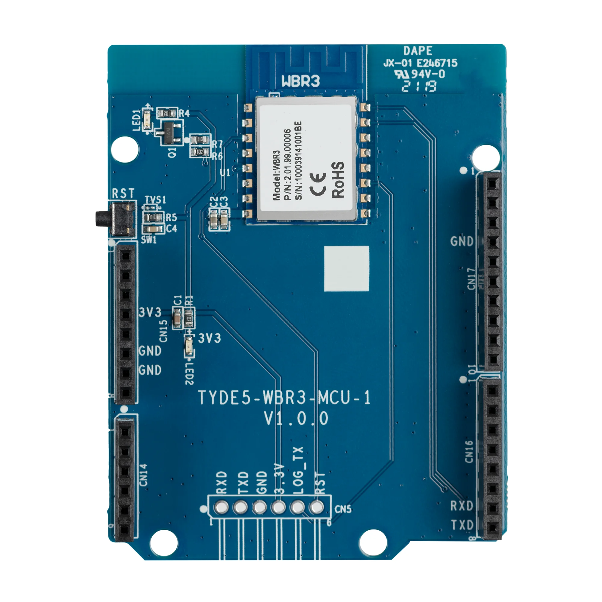 Tuya WBR3 Development Board Wi-Fi и Bluetooth LE combo беспроводная связь MCU Board