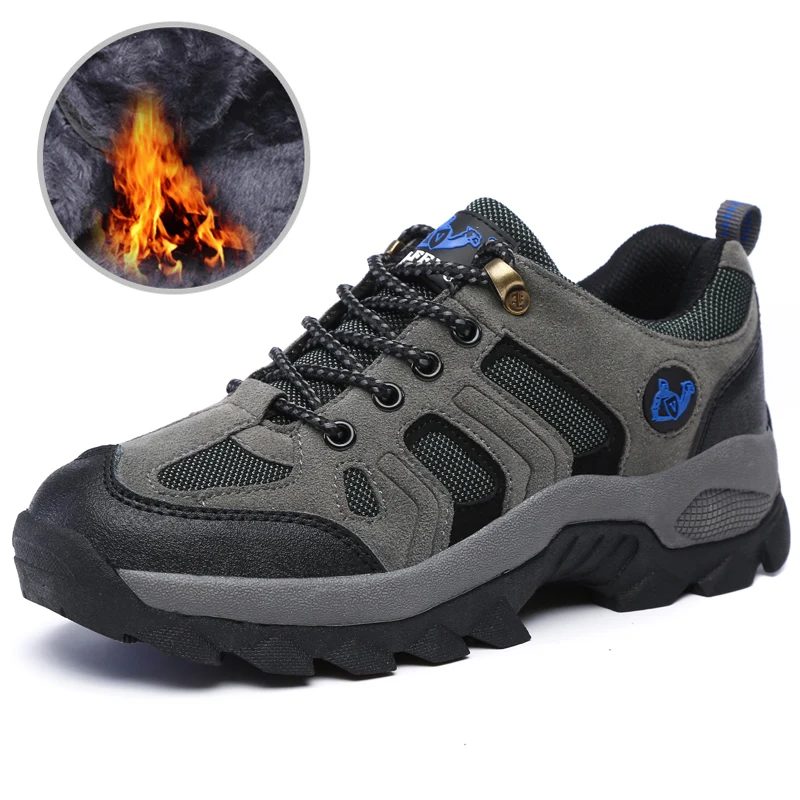 

Autumn winter couple shoes hiking shoe outdoor sports off-road shoes thick-soled wear-resistant non-slip men shoes women's shoe