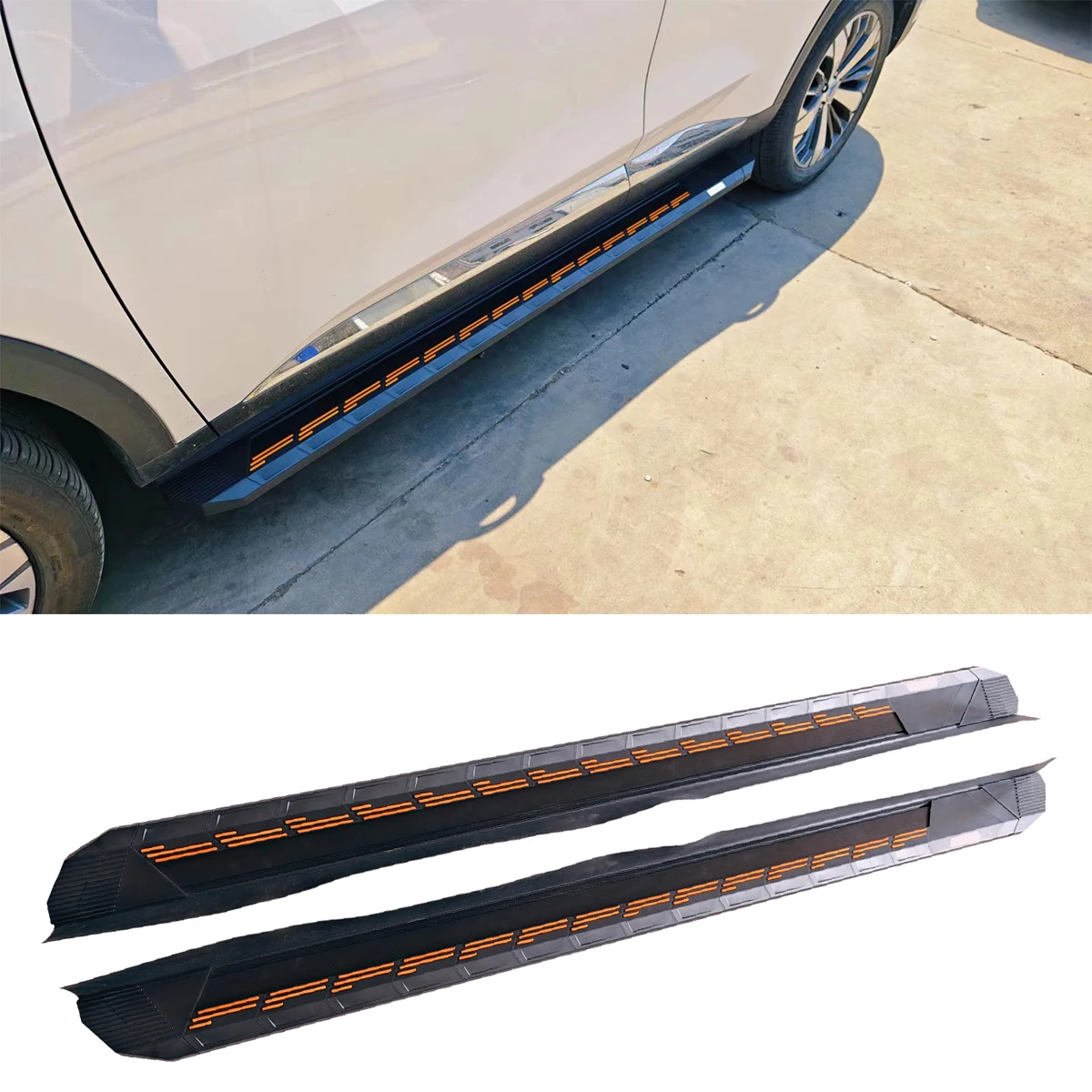 

2Pcs Fits for Buick Encore GX 2024 Fixed Nerf Bar Side Step Running Board