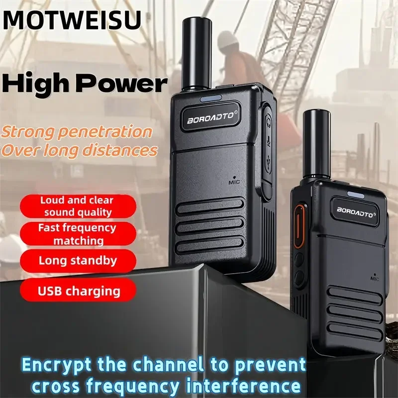 

Рация дальнего действия высокой мощности с быстрой зарядкой Type-C, сильным проникновением сигнала, 16 каналами и защитой от помех