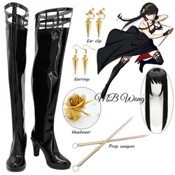 Anime Yor Forger Cosplay Shoes Boots Yor Briar Role Play Halloween Carnival Party Outfit Christmas Prop Women Men