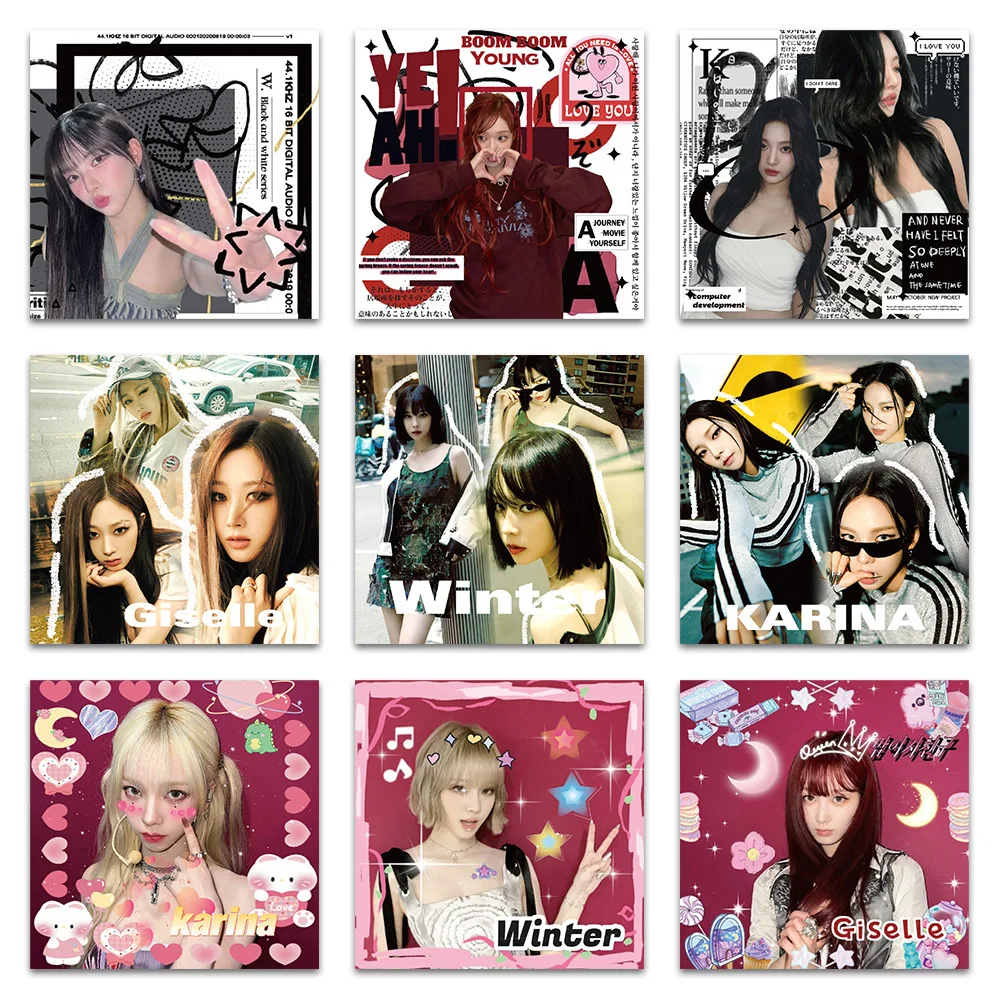10/60PCS Kpop Star Idol Stickers Music Girls Band Decoration Fans Gift DIY Scrapbook Phone Laptop Stationery Bike Kids Toys