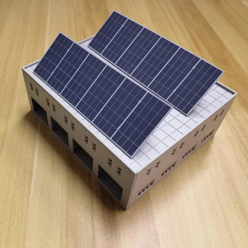 1PCS Miniature Simulaton Solar Photovoltaic Panel Model Toys For DIY Building House Roof Layout Decor Cannot Generate Electric