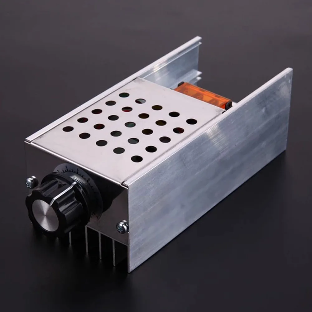 6000W High Power Silicon Controlled Electronic Voltage Regulator Dimming Speeding Regulating Temperature With Shell