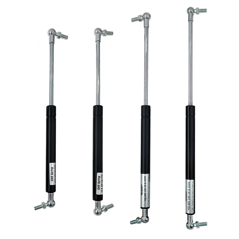 2PC 18*8 Rod Gas Spring Folding Hinge Stroke 50-500N Force Lift Support Hole Center Distance 320-400mm Stroke Distance 120-160mm