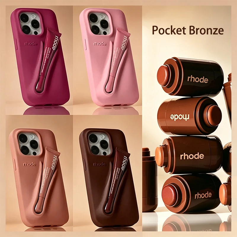 New Limited Edition Pocket Bronze Contour Stick Makeup Moisturizing  Lip Gloss Holder Phone Case Soft Cover For iPhone 11 ProMax
