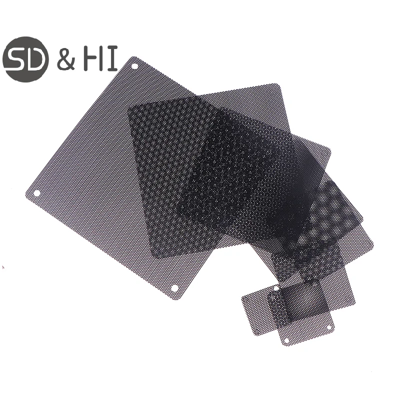 10pcs Chassis Dust Screen Fan Speaker Screen Host Punching Plate Filter Dust Screen