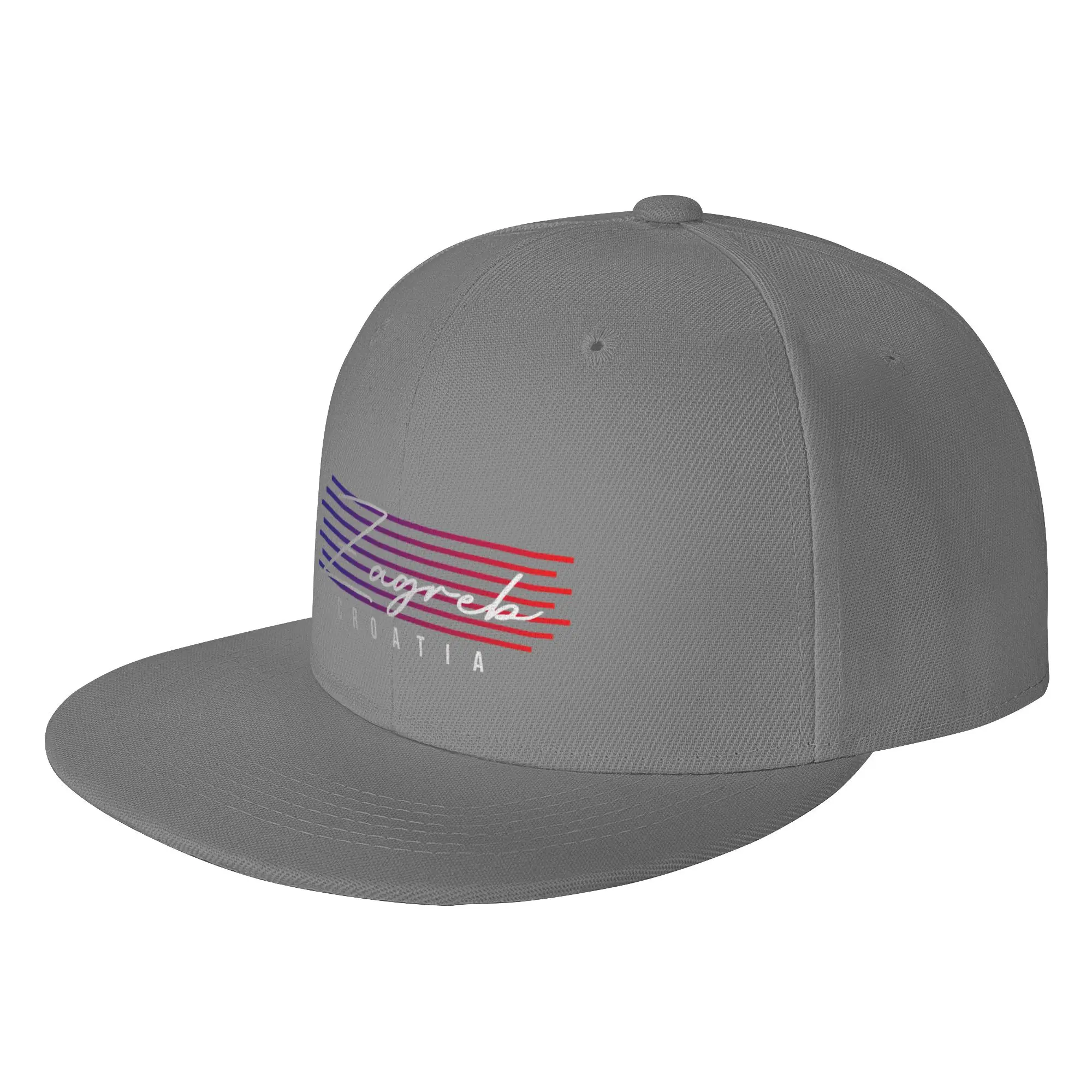 Fashion Zagreb Croatia Souvenir Gift Flat Brim Sun Hat  Collegiate Style Sports Visors