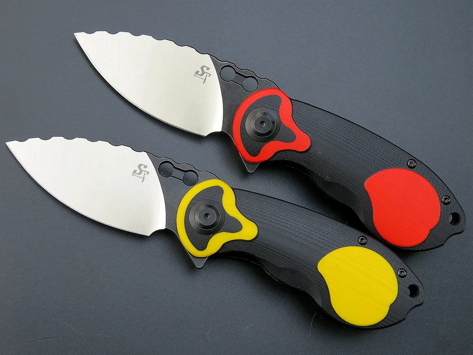 Sitivien ST161 Folding Pocket Knife DC53 Steel Blade G10 Handle OUTDOOR EDC Tool Knives for Working Outdoor Camping