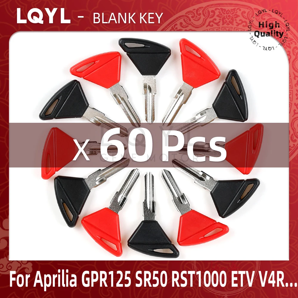 

60Pcs Blank Key Replace Uncut Keys For Aprilia RSV4 Tuono Dorsoduro 750 1200 RSV MILL R Factory V4R RST1000 ETV1000 GPR125 SR50