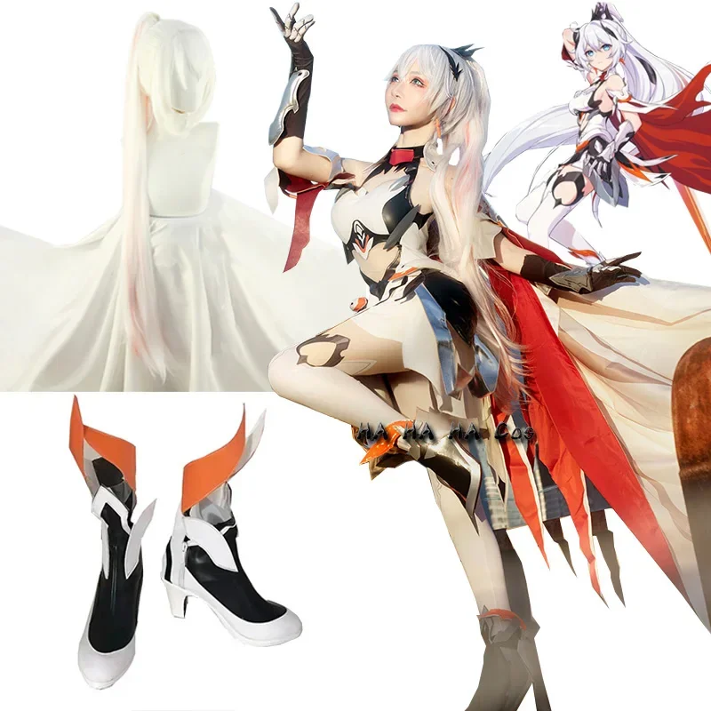 

Honkai impact 3 Kiana kaslana game suit sexy dress cloak uniform anime cosplay costume Halloween women outfit new full set wig