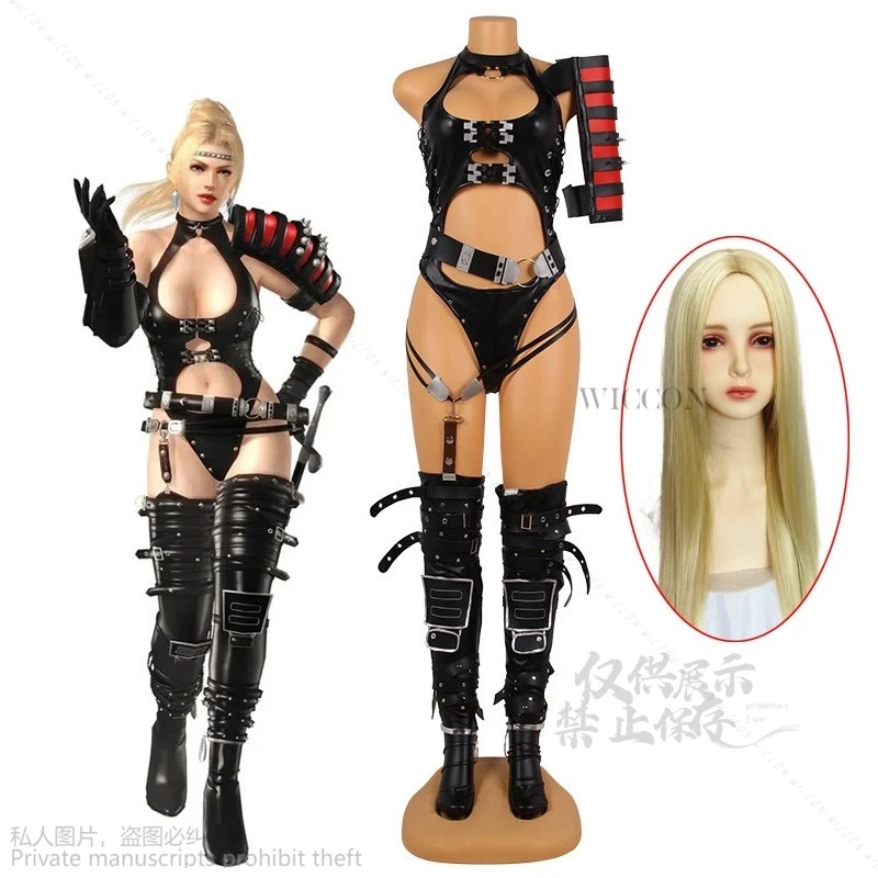 Anime Spiel tot oder lebendig Cosplay Rachel Doa Kostüm Halloween cos Mann Frau komplette Set sexy tragen Overall cos Rollenspiel Schuhe Requisite