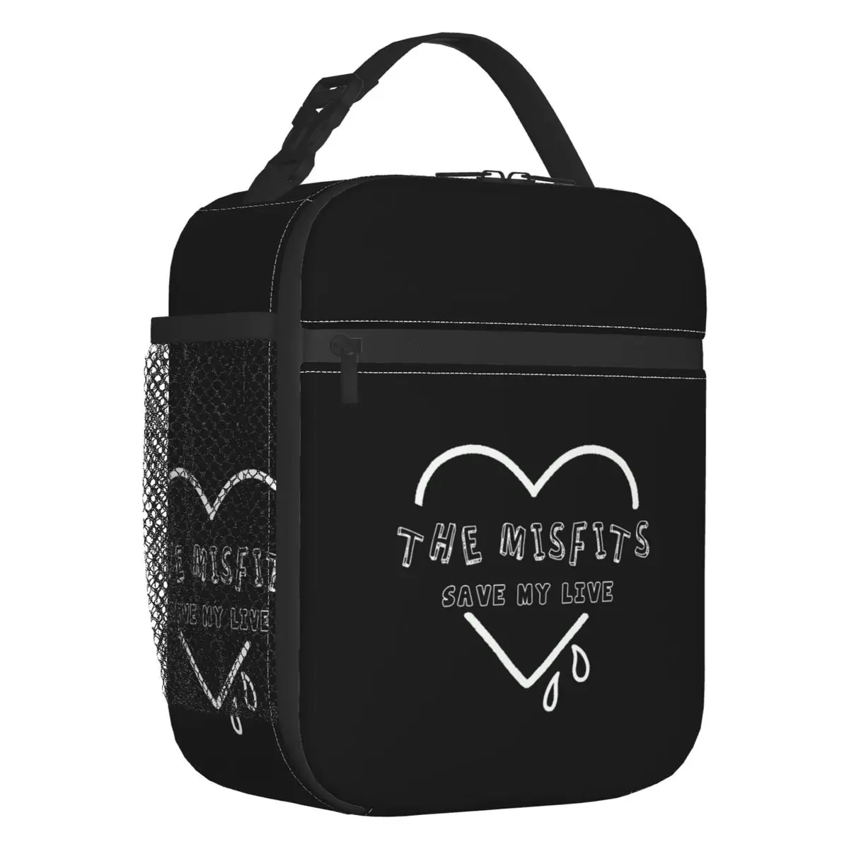 Heavy Metal Rock Misfits Skull Insulated Lunch Bags for Camping Travel Save My Soul Waterproof Thermal Cooler Bento Box