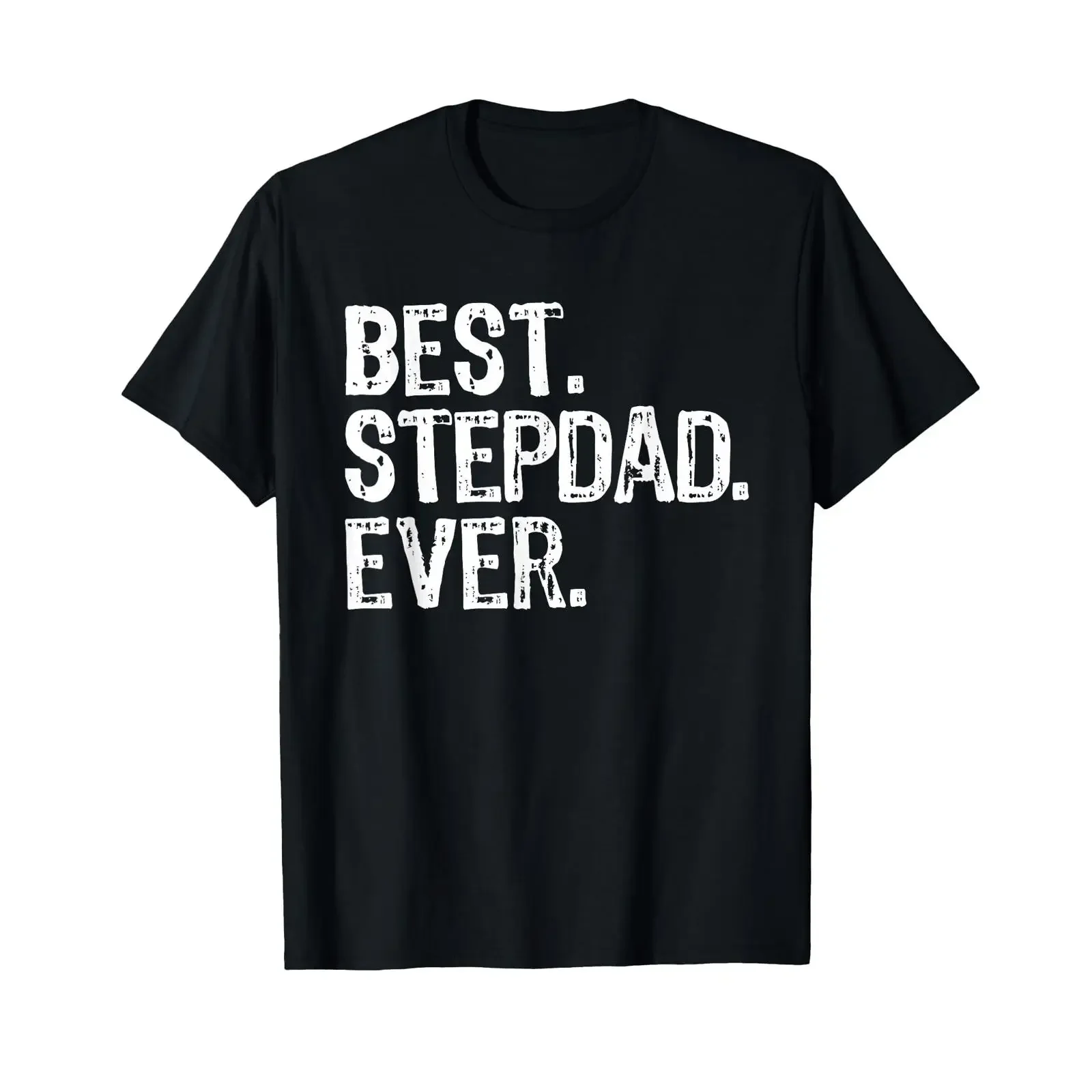 Best Stepdad Ever Funny Cool Step Dad T Shirt vintage Washed homme Casual Stretched graphic Breathable Unisex Comfortable