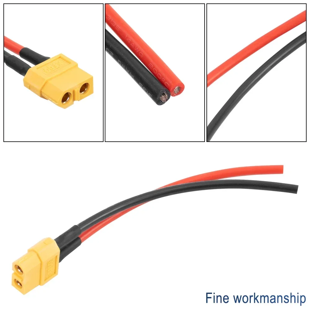 XT60 Parallel Battery Connector Female Cable for Segway Ninebot Max G30 Electric Scooter Extension Lead Wire Battery Connectors
