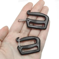 5/10pcs Quick Release G Hook Black 26/38mm Webbing Buckles Adjustable Backpack Bag Clips for Outdoor Luggage Sack Backpack
