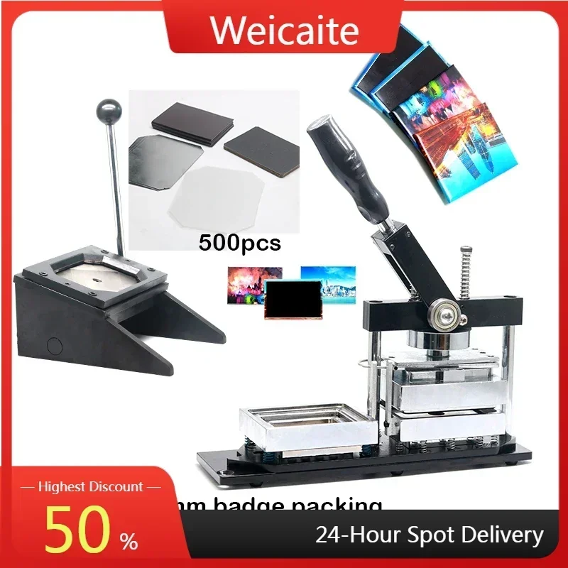 

2024NEW Rectangle 90*65cm Shape Fridge Magnet maker with Paper Cutter and 500pcs Component