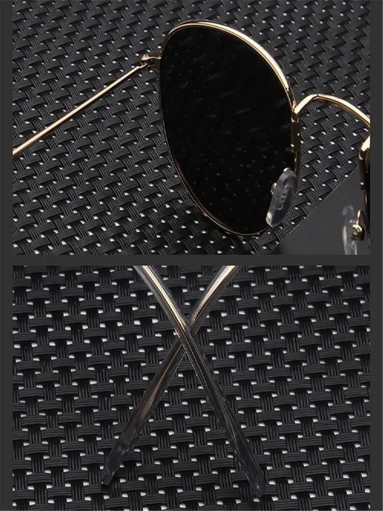 AliExpress Women Men UV Protection Metal Frame Eyewear Round Sunglasses Sun Glasses Retro Shades