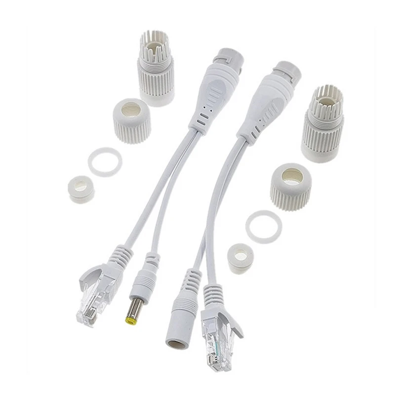 POE Cable Passive Power Over Ethernet Adapter Cable POE Waterproof Splitter Injector Power Supply Module 12-24v for IP Camera