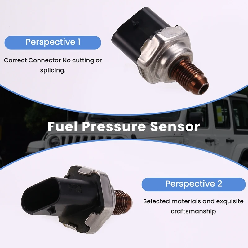 Fuel Pressure Sensor For Alfa Romeo Giulia Romeo Stelvio Jeep Cherokee Jeep Wrangler 68212572AB 10PP12-01