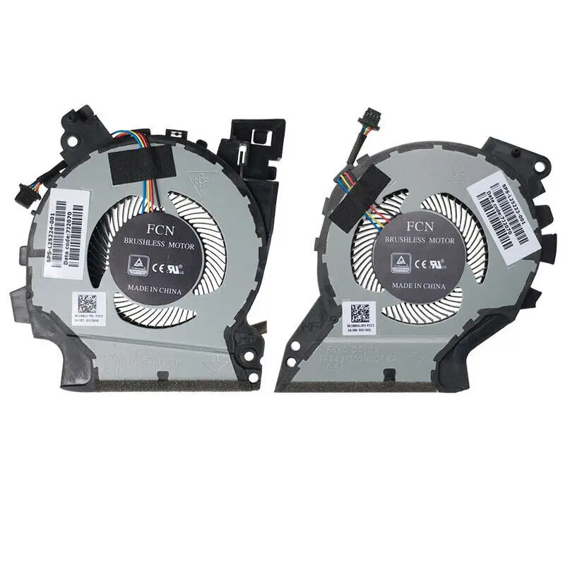 Novo para HP ZHAN 99-65 G1 TPN-C134 CPU GPU Cooling FAN L25224-001 L25223-001