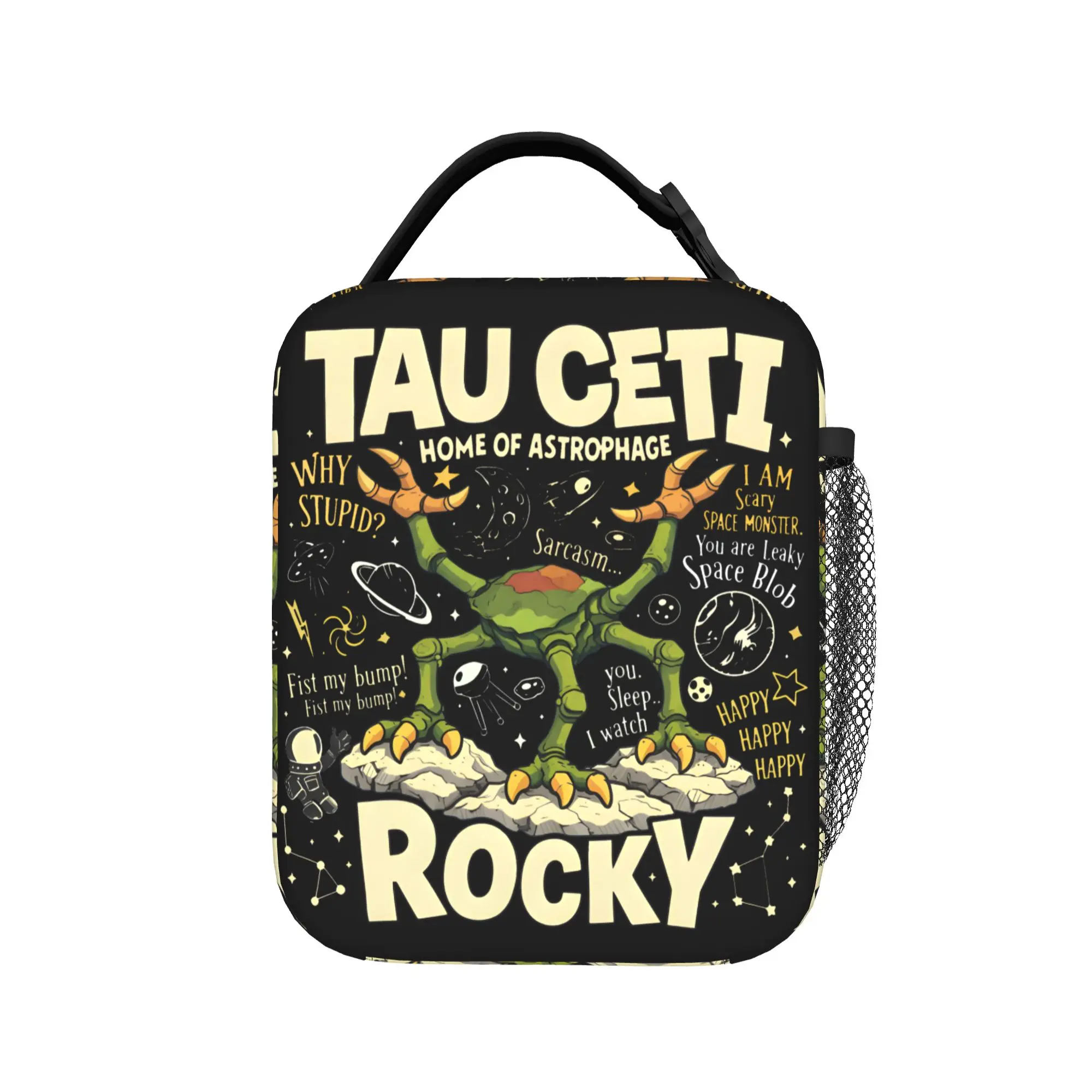 Rocky Project Hail Mary Space Monster Insulated Lunch Bag Large  Reusable Thermal Bag Tote Lunch Box Work  Travel Food Bag