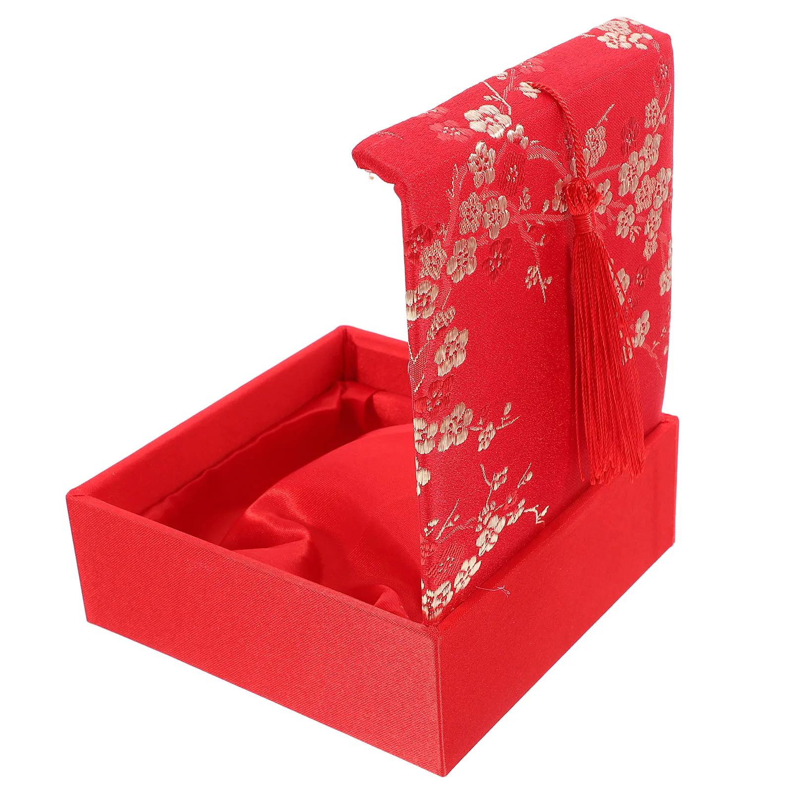 

Gift Box Decorative Jewelry Case Bridesmaid Vintage Storage Boxes Organizer Necklace Holder Brocade Material