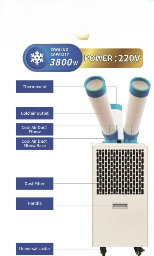 Mobile Industrial Air Conditioning Open Air Conditioning Portable 14600btu Air Conditioning Unit