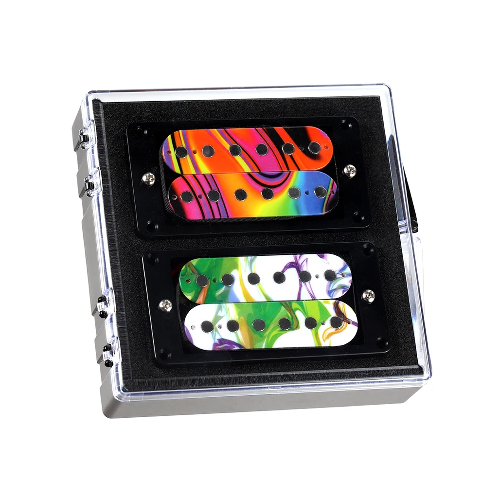 6-String Electric Guitar Ceramic Double Coil Humbucker Pickup Set - Neck and Bridge Pickups for Guitar Parts & Accessories