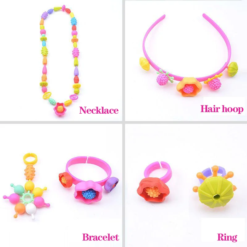 装飾ビーズ子供女の子プリンセスジュエリー作成キットクリエイティブネックレスブレスレットリング DIY 理想的なクリスマス誕生日ギフト