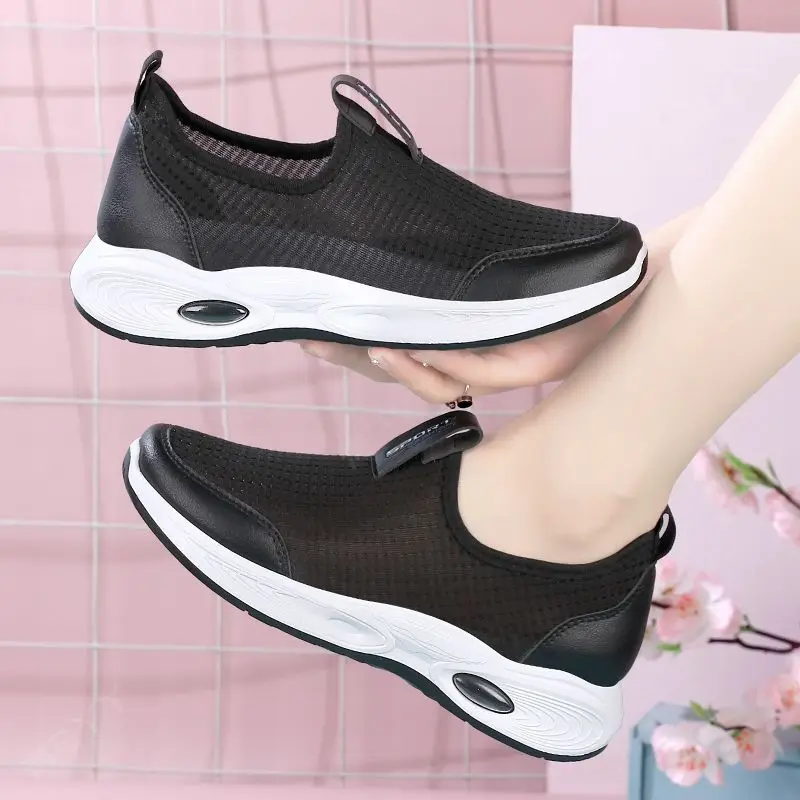 

Women's shoes Ultra light Women's flat shoes White casual shoes Zapatos Mujer Breathable mesh Women's flat boots Casual shoes